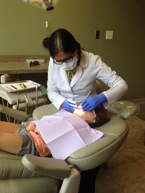 Elaina dental checkup